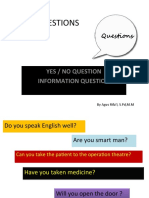 Questions: Yes / No Question Information Question