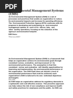 Environmental Management Systems