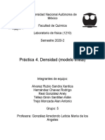 Práctica 4. Densidad (Modelo Lineal)