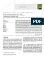 Direct Utilization of Geothermal Energy 2010 Worldwide Review PDF