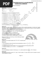 Suites Arithmetiques Et Geometriques Exercices Corriges PDF