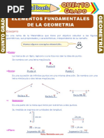 Elementos Fundamentales de La Geometría para Quinto Grado