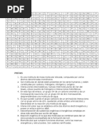 Sopa de Letras - Macromoleculas