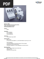 Part No.: 03654 NH Bus-Mounting Fuse Base Size 00, 160 A, 3-Pole, Clamp-Type Connection With Shock Protection Cover System