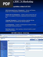 SAP CRM 7.0 Marketing