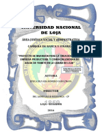 "Proyecto de Inversión para La Creación de Una PDF