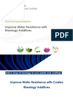 Technical Presentation: Improve Water Resistance With Rheology Additives