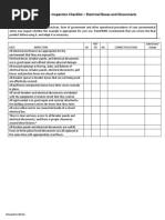 Sample - Inspection Checklist - Electrical Boxes and Disconnects