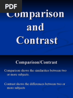 Comparison and Contrast