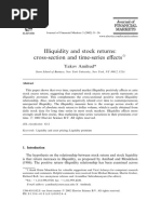 Illiquidity and Stock Returns: Cross-Section and Time-Series Effects