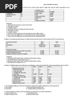 Exercises Absorption and Variable CostingPAUL ANTHONY DE JESUS