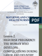 University of Saint Louis Tuguegarao City, Philippines: Maternal and Child Health Nursing