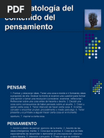 Psicopatologia Del Contenido Del Pensamiento