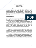 Reyes Vs Court of Appeals GR No. 118233 December 10, 1999 Statement of Facts