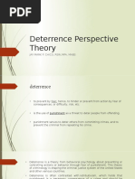 Deterrence Perspective Theory: Jay Mark P. Chico, RSW, Mpa, Mabs