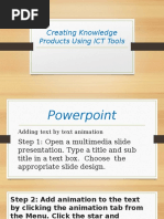 Creating Knowledge Products Using ICT Tools