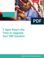 5 Signs Now's The Time To Upgrade Your ERP Soluti On: An Exact Whitepaper