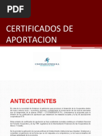 Certificados de Aportacion