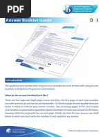 Answer Booklet Guide PDF