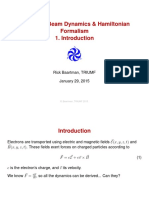 Advanced Beam Dynamics & Hamiltonian Formalism: Rick Baartman, TRIUMF January 29, 2015