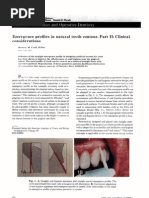 Emergence Profile in Natural Tooth Contour