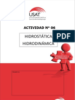 Actividad #06. Hidrostática - Hidrodinámica