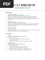 Porter Birchum Resume