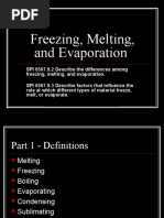 Freezing, Melting, and Evaporation