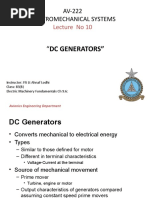 "DC Generators": AV-222 Electromechanical Systems