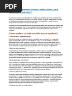 Guía Básica de Primeros Auxilios A Bebés y Niños