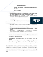 Informe de Bioetica