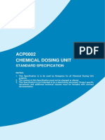 Chemical Dosing Unit - Standard Specifications