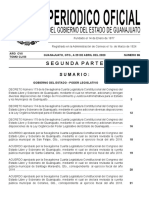 Periódico Oficial Guanajuato 29 de Abril