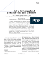 Kinetic Study of The Decomposition of 2-Butanol On Carbon-Based Acid Catalyst