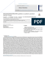 ESPGHAN/ESPEN/ESPR/CSPEN Guidelines On Pediatric Parenteral Nutrition: Energy