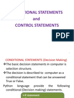 Python Control Statments PDF