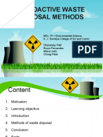 Radioactive Waste Disposal Methods