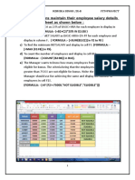 Tariq Fashions Maintain Their Employee Salary Details in A Spreadsheet As Shown Below