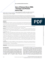 Nutrient Fortification of Human Donor Milk Affects Intestinal Function and Protein Metabolism in Preterm Pigs