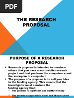 Elements of A Research Proposal