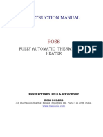 Instruction Manual: Fully Automatic Thermic Fluid Heater