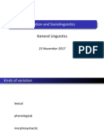 General Linguistics - Week 7 Lecture