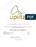 UPIITA Mecatrónica 9 Control Par Calculado para Robot "RR" y "RRR"