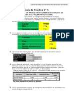 Práctica Calificada de Cronogramas de Pagos Escenarios Sensibilidad