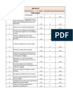 Matrices Efe y Efi, Dofa y Porter Cra