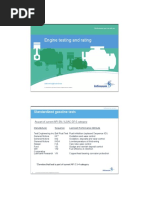 Engine Testing and Rating: Standardized Gasoline Tests