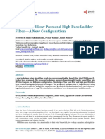 CFOA Based Low Pass and High Pass Ladder Filter-A