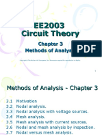 Electric Circuits Methods of Analysis