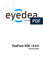 Eyeface SDK V4.6.0: Technical Sheet