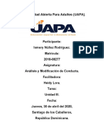 Tarea 3 de Analisis y Modificacion de Conducta